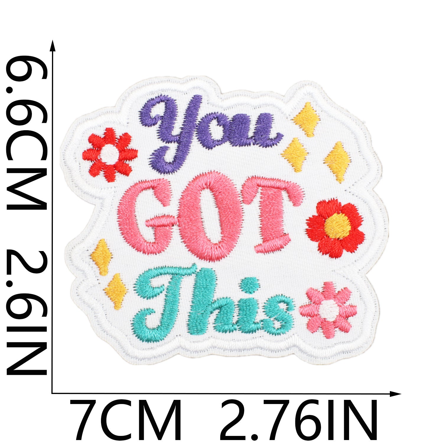 Wholesale Peace Self-love Embroidered Cloth Sticker
